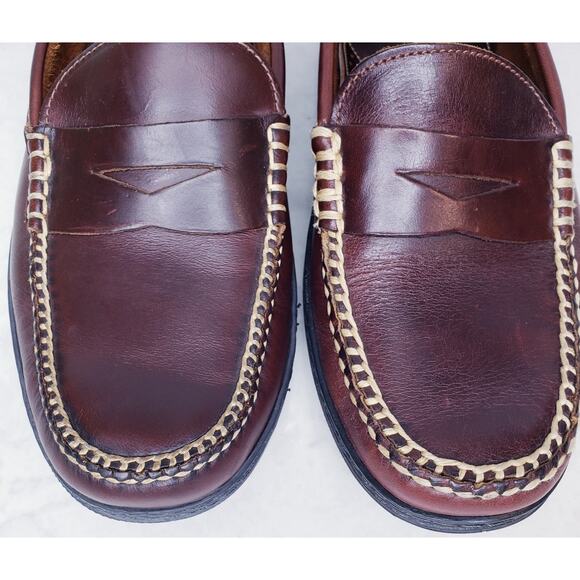 T.B. PHELPS Traditions Key West Penny Loafers Leather Brown Men's Size 9.5M VGUC - Picture 8 of 16